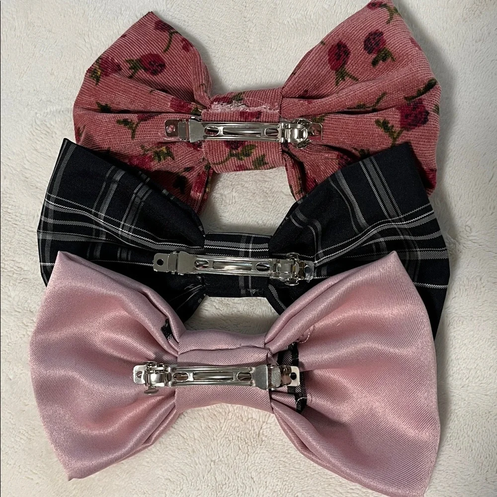 Large Hairbows Bundle Lot Academia Lolita Coquette Kawaii Cottagecore Preppy Bow